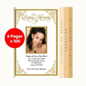 A4 fold A5 Programmes 4 Pg