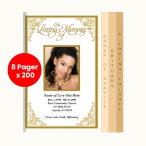A4 fold A5 Programmes 8 Pg